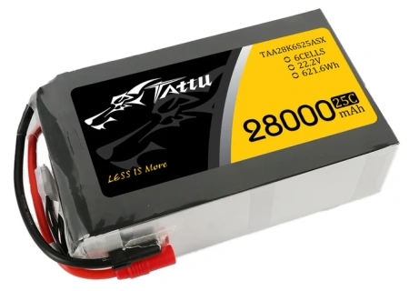 Akumulator LiPo 28000mAh 22,2V 25C 6S1P AS150+XT150 | TAA28K6S25ASX TATTU