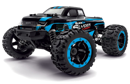 BlackZon Slyder Turbo Brushless MT Monster Truck 1/16 4WD Bezszczotkowy Niebieski Samochód Zdalnie Sterowany Model RC | 540209