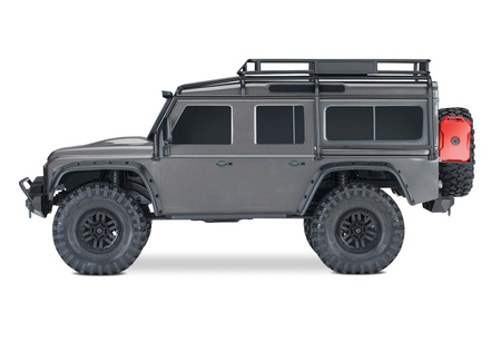 Traxxas TRX-4 Land Rover Defender 1:10 Srebrny Samochód Zdalnie Sterowany Model RC | 82256-4-SLVR