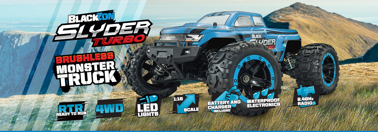 BlackZon Slyder MT Monster Truck 1/16 4WD Zielony Samochód Zdalnie Sterowany Model RC | 540100 pol_pl_BlackZon-Slyder-MT-1-16-4WD-RTR-LED-zielony-540100-1014773_11