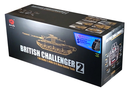 Czołg Zdalnie Sterowany British Challenger II 1:16 RTR 2,4Ghz Model RC | 3908-1U HENG LONG