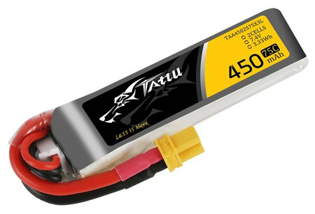 Akumulator LiPo 450mAh 7,4V 75C 2S1P XT30 Long Pack | TAA4502S75X3L TATTU