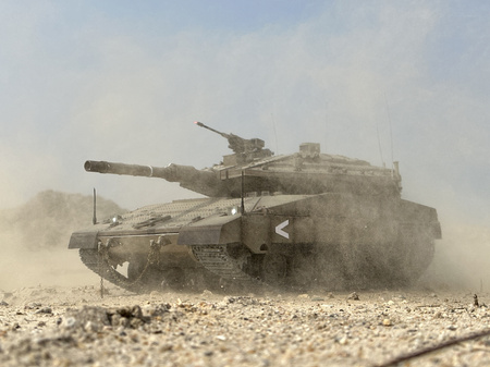 Czołg Zdalnie Sterowany IDF Merkava MK IV 1:16 RTR 2,4Ghz Model RC | 3958-1B HENG LONG