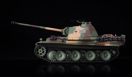 Czołg Zdalnie Sterowany German Panther Type G 1:16 RTR 2,4Ghz Model RC | 3879-1B HENG LONG