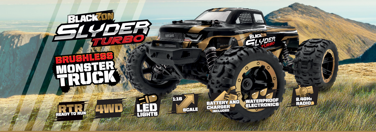 BlackZon Slyder MT Monster Truck 1/16 4WD Zielony Samochód Zdalnie Sterowany Model RC | 540100 pol_pl_BlackZon-Slyder-MT-1-16-4WD-RTR-LED-zielony-540100-1014773_11
