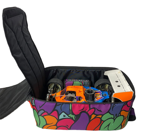 Plecak Transportowy Backpack Na Model 1/8 Pink Graffiti | RACE STARS