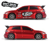 BlackZon Myte Drifter 1:43 4WD 2,4GHz Czerwony Mini Samochód Zdalnie Sterowany Model RC | 548100