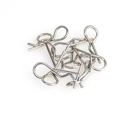 Spinki karoserii (10szt.) srebrne | 501370 HOBBYTECH