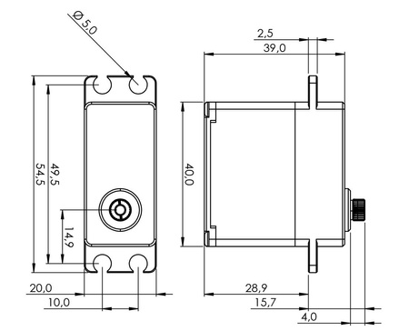 Serwo Cyfrowe Wieloobrotowe HiTEC MDB941WP-CAN 6-7,4V 25,4kg/cm 0,07s/60° IP67 | 1-03191