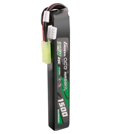 Akumulator LiPo 1500mAh 11,1V 25C 3S1P Mini Tamiya Dean-T Airsoft Gun | GEA15003S25T GENS ACE