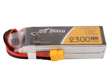 Pakiet LiPo 2300mAh 14,8V 4S 75C | GENS ACE & TATTU