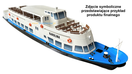 Statek Wycieczkowy Goplana 1/30 Podstawa Kadłuba z Włókna Szklanego 730mm