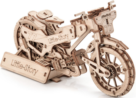Little Story Drewniane Puzzle Model 3D Motocykl Żużlowy Motor 17,5x7x8,7cm | E014