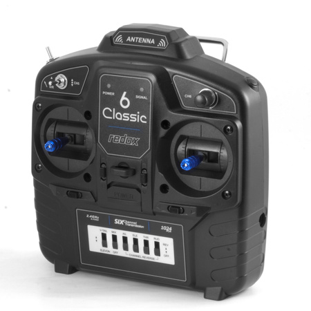Aparatura Drążkowa RC Redox Classic 6 2,4GHz 6CH Nadajnik z Odbiornikiem | RDX-TC6