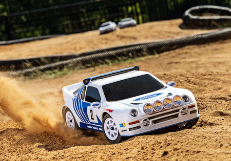 Traxxas Mini Rally VXL Ford RS200 4X4 1:12 Niebieski Samochód Zdalnie Sterowany Model RC | 108046-1-BLUE