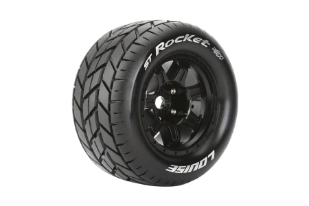 Koła 1/8 Stadium Truck Tire Sport Black (2szt.) | L-T3324B LOUISE RC