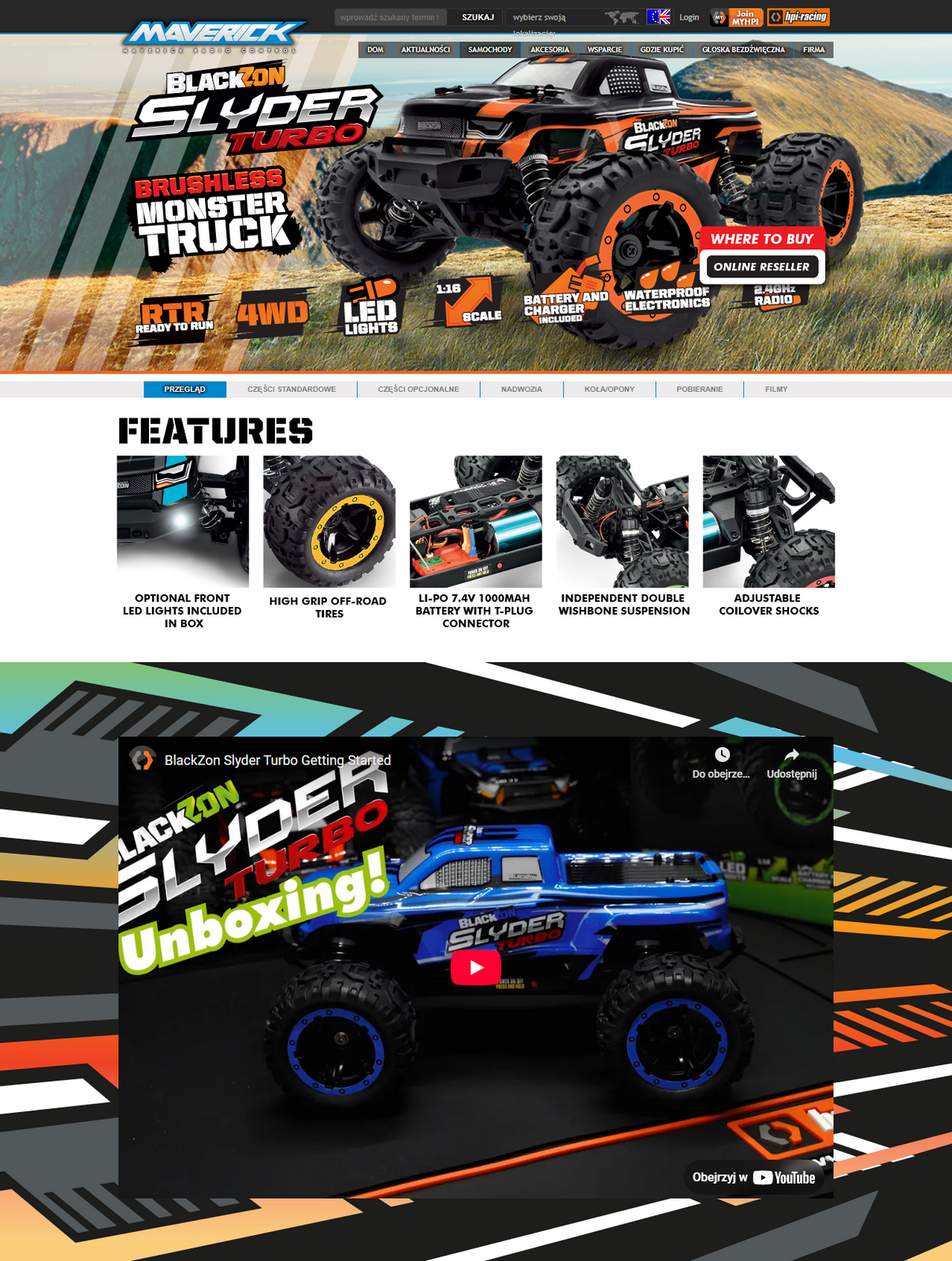 BlackZon Slyder MT Turbo 1/16 4WD 2S Brushless Monster Truck Pomarańczowy | 540210 HPI pol_pl_BlackZon-Slyder-MT-Turbo-1-16-4WD-2S-Brushless-Monster-Truck-Pomaranczowy-540210-HPI-1016324_1