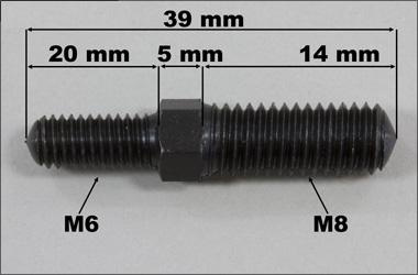 Śruba rzymska (regulacyjna) M6/M8x39mm 2szt. - FG 4431