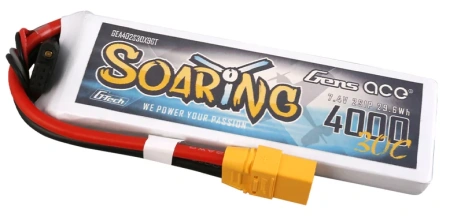 Akumulator LiPo 4000mAh 7,4V 30C 2S1P XT90 G-Tech Soaring | GEA402S30X9GT GENS ACE