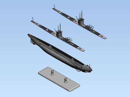U-Boat Type IIB (1939) German Submarine 1:144 | S009 ICM