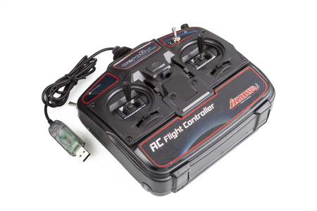 Kontroler Symulatora Lotu Flight Simulator Controller Aerofly RC Nadajnik 6CH USB | IK3036012 IKARUS