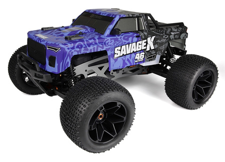 HPI Racing Savage X 1:8 4.6 Nitro GT-6 2,4GHz RTR Niebieski Spalinowy Samochód Zdalnie Sterowany Model RC | HPI160585