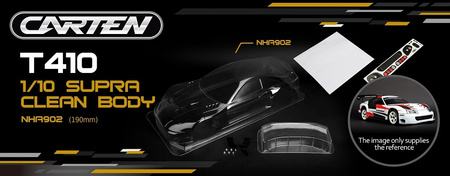 Karoseria 1/10 Supra TC 190mm Clear Body (przezroczysta) | NHA902 CARTEN