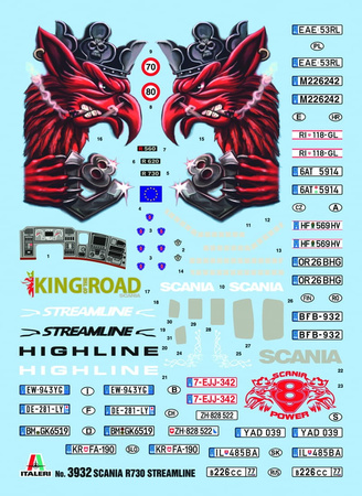 SCANIA R730 Streamline Highline Cab 1:24 | 3932 ITALERI