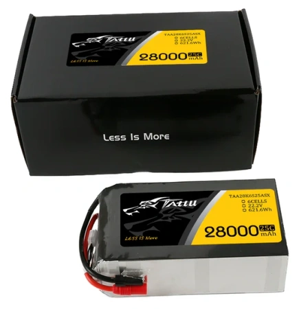 Akumulator LiPo 28000mAh 22,2V 25C 6S1P AS150+XT150 | TAA28K6S25ASX TATTU
