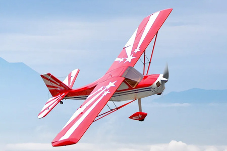 Samolot Zdalnie Sterowany Super Decathlon V2 Model RC KIT 1400mm Czerwony | OMPP002R OMP HOBBY