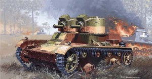 Czołg lekki dwuwieżowy 7TP | Mirage-Hobby 726002