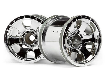 FELGI WARLOCK WHEEL CHROME (2.2in/2pcs) | HPI 106722