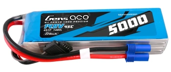 Akumulator LiPo 5000mAh 14,8V 45C 4S1P EC5 G-Tech | GEA504S45E5GT GENS ACE