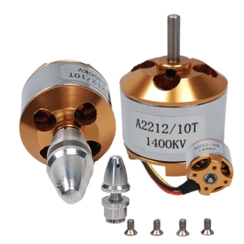 Silnik bezszczotkowy A2212/10T 1400KV 2-3S 180W (ciąg 830g)