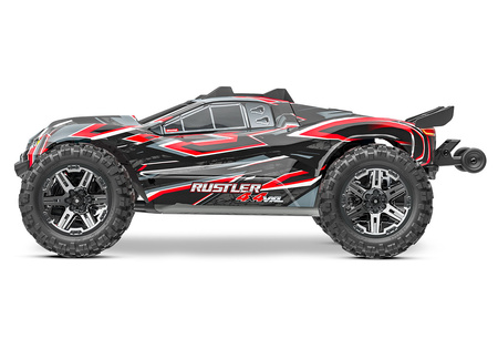 RUSTLER 4X4 VXL TSM 1/10 (czerwony) | 67376-4-RED TRAXXAS