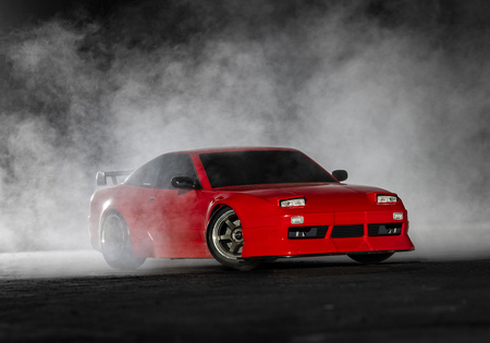 Traxxas 4-Tec Drift Nissan 240SX RWD 1:10 Czarny Samochód Zdalnie Sterowany Model RC | 105247-4-BLK