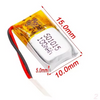 Akumulator LiPo 100mAh 3,7V 1S1P 15x10x5mm | X12-06
