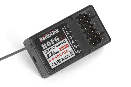 Odbiornik z Żyroskopem RadioLink R6FG V3 RX 2,4GHz FHSS 6CH | 1RL0064