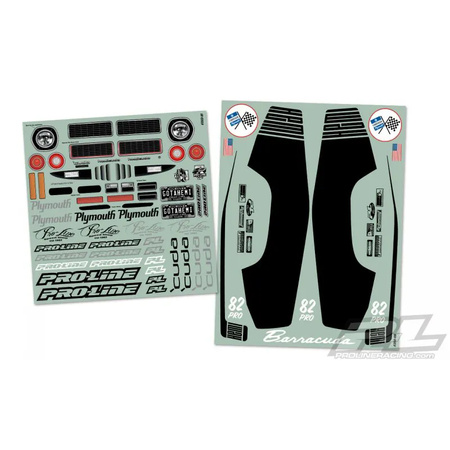 Karoseria 1:10 1972 Plymouth Barracuda Drag Car (przezroczysta) | P355000 PRO-LINE