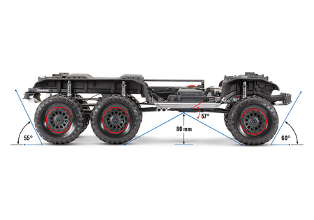 Traxxas TRX-6 Mercedes-Benz G 63 AMG 6X6 1:10 Czarny Model RC Samochód Zdalnie Sterowany | 88296-4-BLK