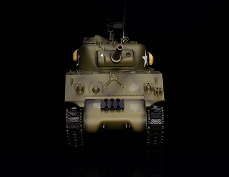 Czołg Zdalnie Sterowany U.S. Medium Tank M4A3 Sherman 1:16 RTR 2,4Ghz Model RC | 3898-1B HENG LONG