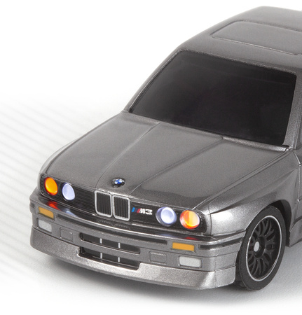 BMW M3 Ravaglia 1989 RTR-X Nano TTR Table Top Racer 1:64 Samochód Zdalnie Sterowany Model RC Srebrny | 160991 HPI RACING