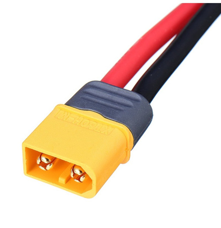Złącze XT60H - wtyczka z przewodem 10cm (14AWG) - Amass