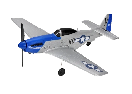 Mini Mustang P51D Scaled Warbird Airplane niebieski RTF (450mm) | TOP097B01 TOP RC HOBBY