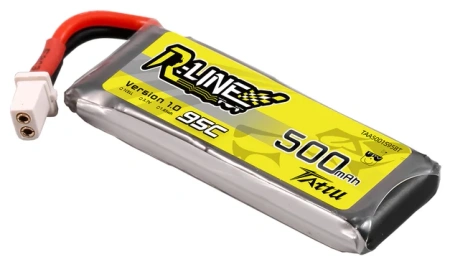 Akumulator LiPo 500mAh 3,7V 95C 1S1P BT2.0 R-Line Version 1.0 | TAA5001S95BT TATTU
