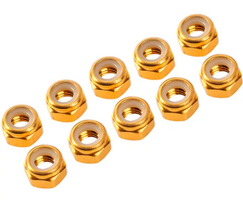 Nakrętki samokontrujące M4 (10szt.) | UR1512-G ULTIMATE RACING