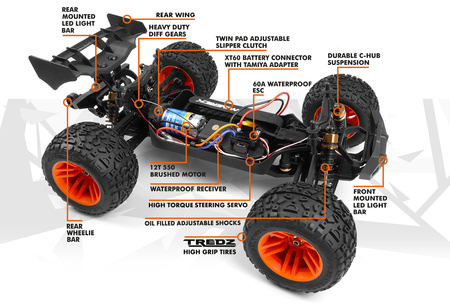 Maverick Quantum2 XT Stadium Truck 4WD 1/10 (pomarańczowy) | 150403 HPI