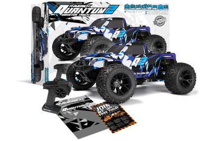 Maverick Quantum2 MT Monster Truck Szczotkowy 4WD 1:10 Niebieski Samochód Zdalnie Sterowany Model RC | 150400