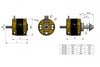 Silnik Bezszczotkowy AXI 5330/18 V3 GOLD 259KV 10S 2870W Wał 8mm Ciąg 16kg | 3EL105635V3 MODEL MOTORS
