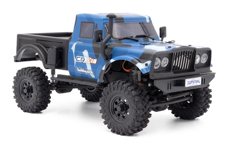 Hobbytech CRX18 Crawler 4WD 1/18 Niebieski Samochód Zdalnie Sterowany Model RC | 1.CRX18-BL
